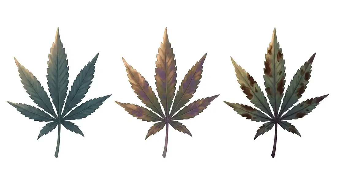 Painterly progression of phosphorus deficiency — sometimes behind purpling