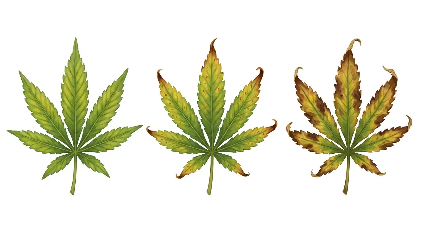 pH lockout progression showing worsening multi-nutrient symptoms